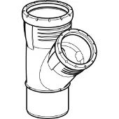 Geberit Sanitair installatiemateriaal, Grenrør Silent pro 110mm - 45gr.