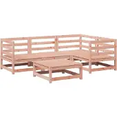 vidaXL 5-delige Loungeset massief douglas vurenhout