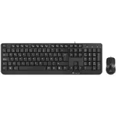 NGS Cocoa Kit - Toetsenboord - Keyboard - bedraad- met muis -USB - QWERTY Zwart