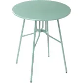 Beliani ANCONA - Tuintafel - Lichtgroen - 90 cm - Aluminium