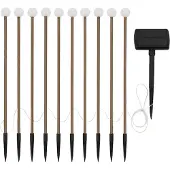 Lumisky Set van 10 solar grondlampen H40CM LOLLY