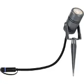 Paulmann Plug & Shine LED prikspot Radon Radon, dimbaar, alu / grijs / zink, Aluminium