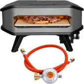 Cozze 17 inch gas pizza oven - Ø 42 cm - met thermometer en pizzasteen -verloop niet meegeleverd
