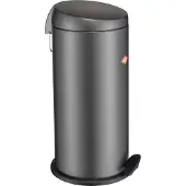 Wesco Capboy Maxi Prullenbak | Pedaalemmer | 22 Liter | Metaal - Mat grafiet | Afvalemmer - Made in Germany
