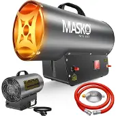 MASKO Gas Verwarming – Heteluchtkanon Warmtekanon met Piezo-Ontsteking & Oververhittingsbeveiliging