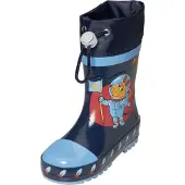 Playshoes Regenlaarzen 'Die Maus Weltraum' marine / lichtblauw / oranje / roestrood