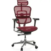 Hjh OFFICE Bureaustoel / Directiestoel ERGOHUMAN GEN2 Netstof rood