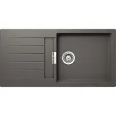 Schock inbouwspoel Signus D-100L U Silverstone, inclusief houten snijplank