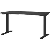 Germania GW-Mailand Hoogteverstelbaar Zit-sta-bureau Grafiet T-Voet 1,400 (B) x 800 (D) x 1,200 (H) mm Spaanplaat, metaal