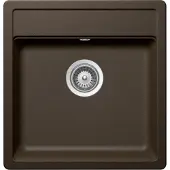 Schock onderbouw spoelbak, inbouwmodel Mono N-100S U, brons, inclusief afvalbak