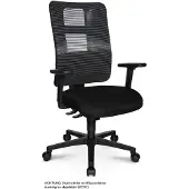 Topstar Ortho Sedis 55 bureaustoel zwart met open rugleuning