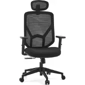 MyBuero Bureaustoel / draaistoel BLACORE netstof/stof zwart