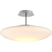 LINDBY Plafondlamp , Gunda, dimbare, Wit, Woonkamer, Glas, Modern