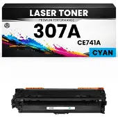 PrintAbout Toner 307A (CE741A) Cyaan geschikt voor HP
