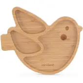 Miniland Chick Wooden Plate Tableware Goud