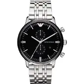Emporio Armani Analoog horloge zwart / zilver