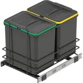 Emuca Onderste 2x16l Automatische Prullenbak
