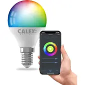 Calex Slimme Lamp - Wifi LED Verlichting - E14 - Smart Lichtbron - Dimbaar - RGB en Warm Wit licht - 4.9W