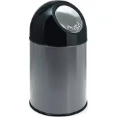 Sonstiges Prullenbak Push prullenbak 30 l Zilver Staal