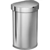Simplehuman Semi Round Sensor Liner Pocket 45 Liter Rvs