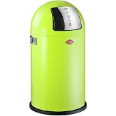 Wesco Pushboy Junior Prullenbak | 22 Liter | Metaal - Limoengroen | Vuilnisbak - Made in Germany