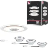Paulmann Premium LED-inbouwlamp Whirl Basisset rond 120 mm 3x4,9W 3x180lm 230V dimbaar 3000K Alu gedraaid, Satijn
