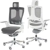 Generique Fauteuil de bureau MERRYFAIR Wau 2 blanc noir
