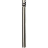 LINDBY tuinpadverlichting Enja, 100 cm, roestvrij staal, IP44, E27 ENJA, dimbaar, alu / grijs / zink, Roestvrij staal, Modern