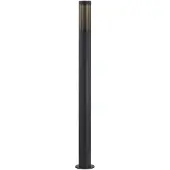 LINDBY tuinpadverlichting Statius, antraciet/helder, ijzer, 100 cm Statius, zwart, metaal, Modern
