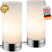 Monzana Tafellamp Golau 2 stuks Wit