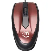 Manhattan MO1 muis USB Optisch 1000 DPI Bordeaux