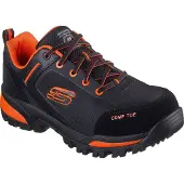 SKECHERS heren veiligheidsschoen GATLON - STRIGAX H, modelnummer 200188EC BKOR, kleur zwart/oranje, schoenmaat: 39.5 EU