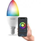 Calex wifi Smart Kaarslamp E14 wit en kleur