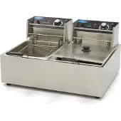 Maxima Frituurpan - 2x 6 L - 2 Manden - tot 2,4 Kg Frites