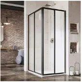 Ravak Supernova - Douchecabine 90x90 cm, zwart/helder glas 14V703O2Z1S