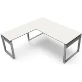 Theo Kerkmann Büromöbelfabrik GmbH & Co. KG Hoekbureau Workspace 180cm wit hoogte verstelbaar