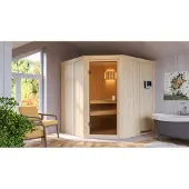 Karibu | Bodo Sauna | Biokachel 9 kW Externe Bediening
