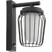 LUCANDE Wandlamp buiten met bewegingssensor Chandan, dimbaar, zwart, Aluminium, Modern