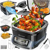 Kesser Multicooker Airfryer 8L met 16 Kookfuncties Inclusief Stoomkoker, Rijstkoker, Grill Apparaat