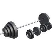 Gorilla Sports Lange halterset 100 kg Kunststof - 30 mm