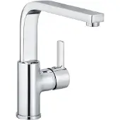 Kludi Zenta - Wastafelkraan met draaibare uitloop, chroom 420260575