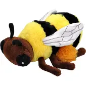 Wild republic Pluche knuffel dieren Eco-kins honing bij van 25 cm - Knuffeldier