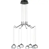 Stars of Light 8-lichts hanglamp Rovigana zwart