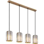 Globo Hanglamp Run 4 Lichts Hout