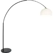 Steinhauer Vloerlamp Sparkled light 9831 zwart kap kunststof wit