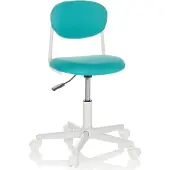 Hjh OFFICE Kinder Bureaustoel / Bureaustoel KIDDY BASE I Stof turkoois