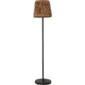 Star Trading LED vloerlamp Cesta 127cm bruin/zwart kunststof/metaal, bruin / roest, metaal, Modern, Solar buitenverlichting