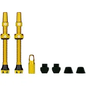Muc Off - Tubeless Valve Kit V2 Universal For MTB & Road - Fietsventiel 44 mm, gold