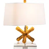 Gilded Nola LED Tafellamp Jackson Square | 1X E27 Max 60W | Distressed Gold