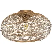 LINDBY Plafondlamp , Kaviya, dimbare, Goud / Messing, Woonkamer, Metaal, Designer